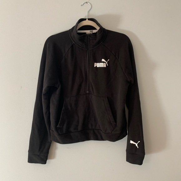 Puma Other - Black puma half-zip sweater